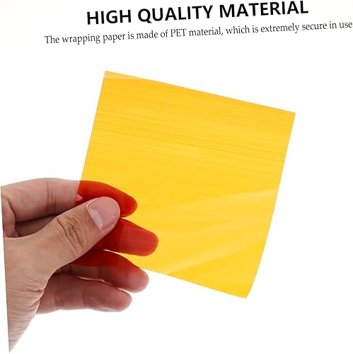 Miniatura 8 de TEHAUX Papel de regalo transparente 150 hojas de caramelo celofán barra de caramelo chocolate hecho a mano