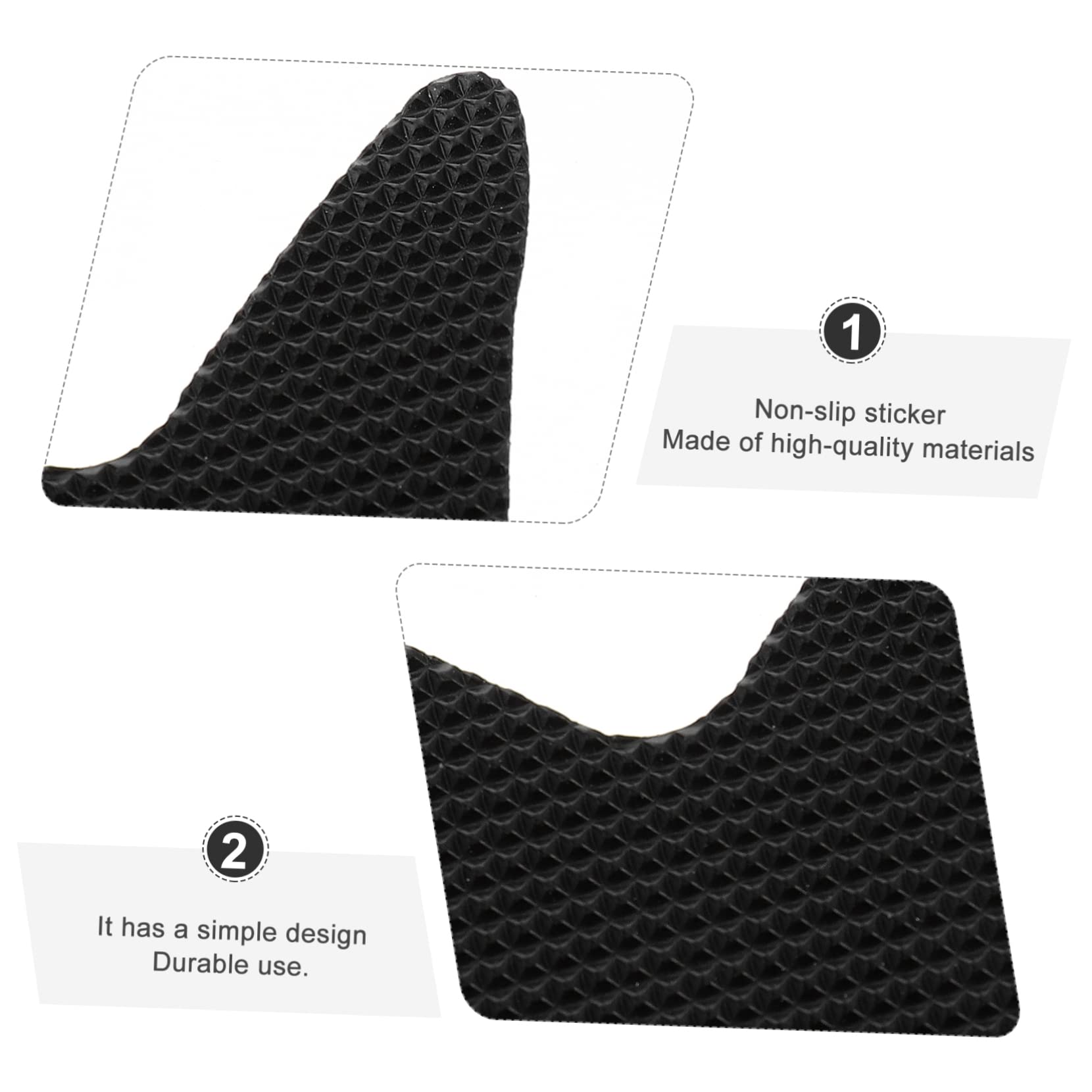 Autocollants Antidérapants Pour Douche - 20 Feuilles Ovales Noires - Adhésifs étanches Sécurité Salle De Bain