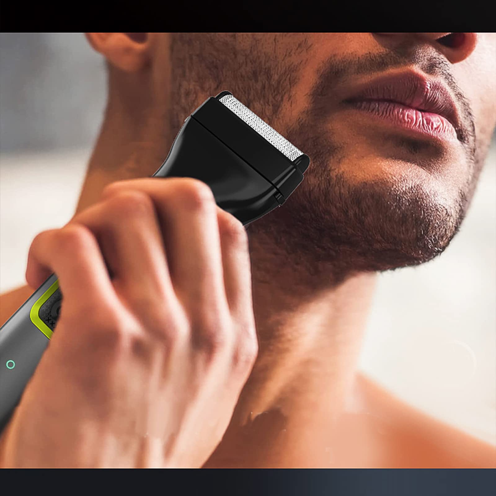 4 in 1 Rasoio per barba e peli del naso, Rimozione dei peli del naso indolore per uomo, Display LCD, Ricaricabile USB
