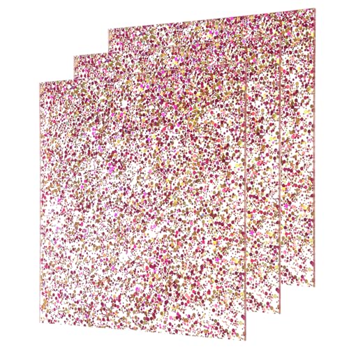 Plaque acrylique transparente pailletée 3mm idéale pour gravure laser précise et nette