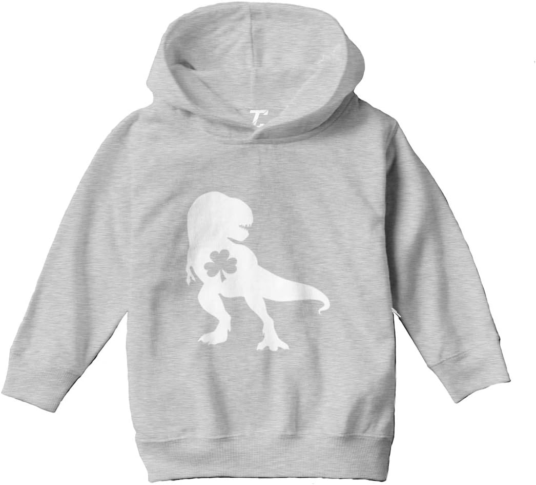T Rex Shamrock - Dinosaur Clover Toddler/Youth Fleece Hoodie