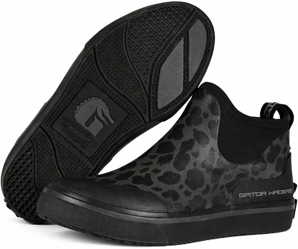 Gator Waders Ankle Rain Boots for Women, 100% Waterproof Rubber Boots, Short Garden Shoes, Anti-Slip, Breathable, Lightweight & Quick-Dry