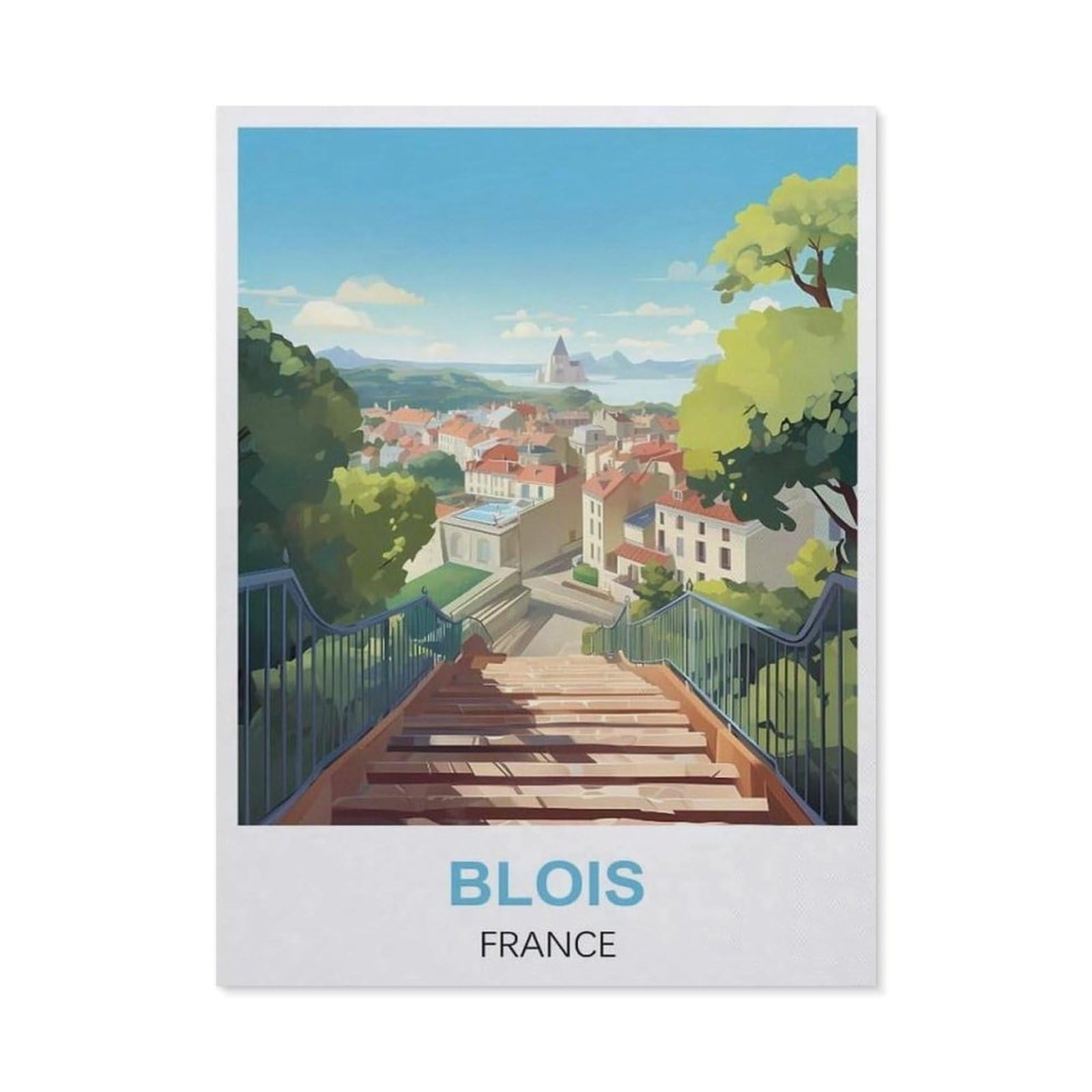 Metal Signs，Blois France(30x40cm）