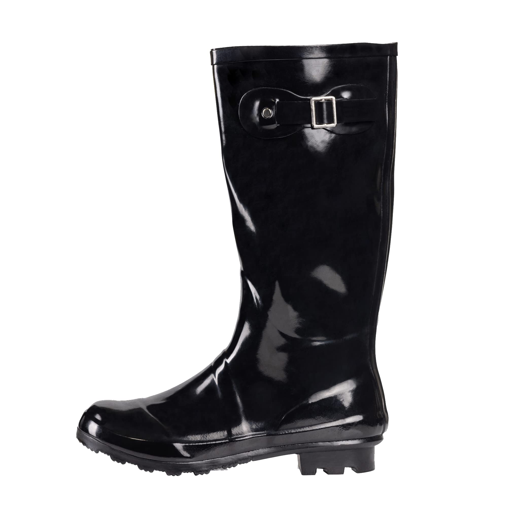 NORTY Waterproof Rain Boots for Women, Tall & High Calf, Slip-Resistant, Comfortable, Stylish, Multiple Colors & Sizes (6-11)