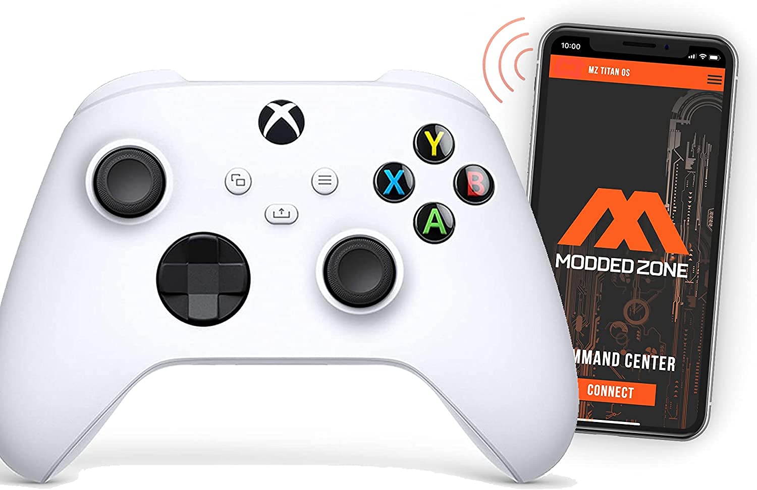 "Robot White" Anti-recoil Smart Rapid Fire Custom Modded Controller Compatible with Xbox One S/X MASTER MOD for All Major Shooter Games