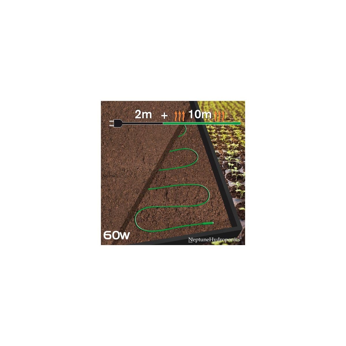 Cordon Chauffant 60W 10mètres - Neptune Hydroponics