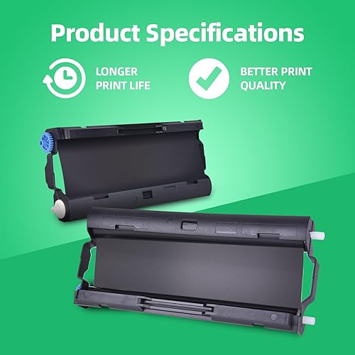 Miniatura 5 de Cosob Compatible con Brother PC501 PC-501 PPF Cartucho de fax de impresión PPF para impresora Brother Fax 575 (paquete de 2)