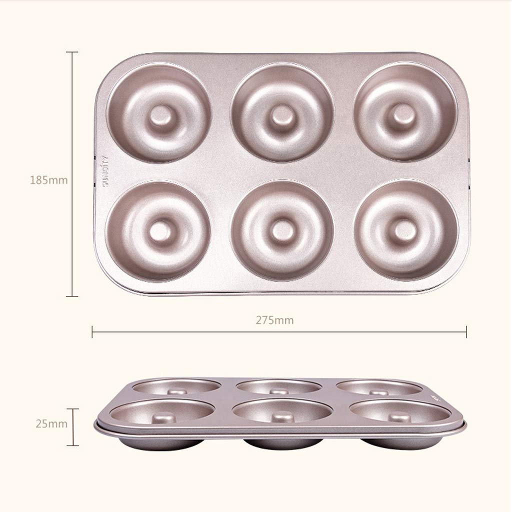 Gâteau Moule de Cuisson Outil 6 Même antiadhésif Ronde Donut gâteau Moule à Double Face antiadhésif de Cuisson Lèchefrite Accueil