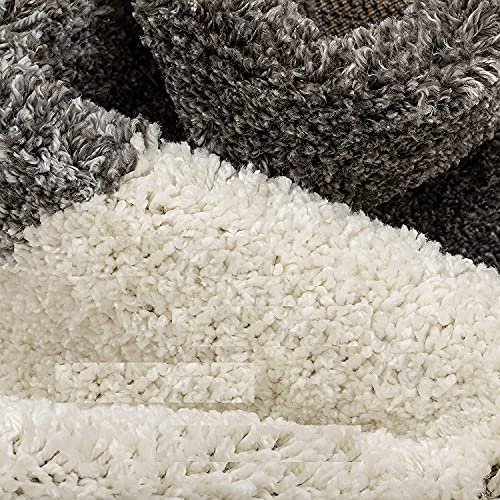 Image of Shanno Carpet Hand Woven Fluffy Shag Carpet Living Room Bedroom Hall with 2 Inch Pile Height Size(3x5 Feet Color)