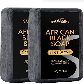 African Black Soap Anti-Rebel Beauty Moisturizing Natural Bath Body Treatment Skin Care Whitening Soap Deep Cleansing Soap Natural Soap for Women