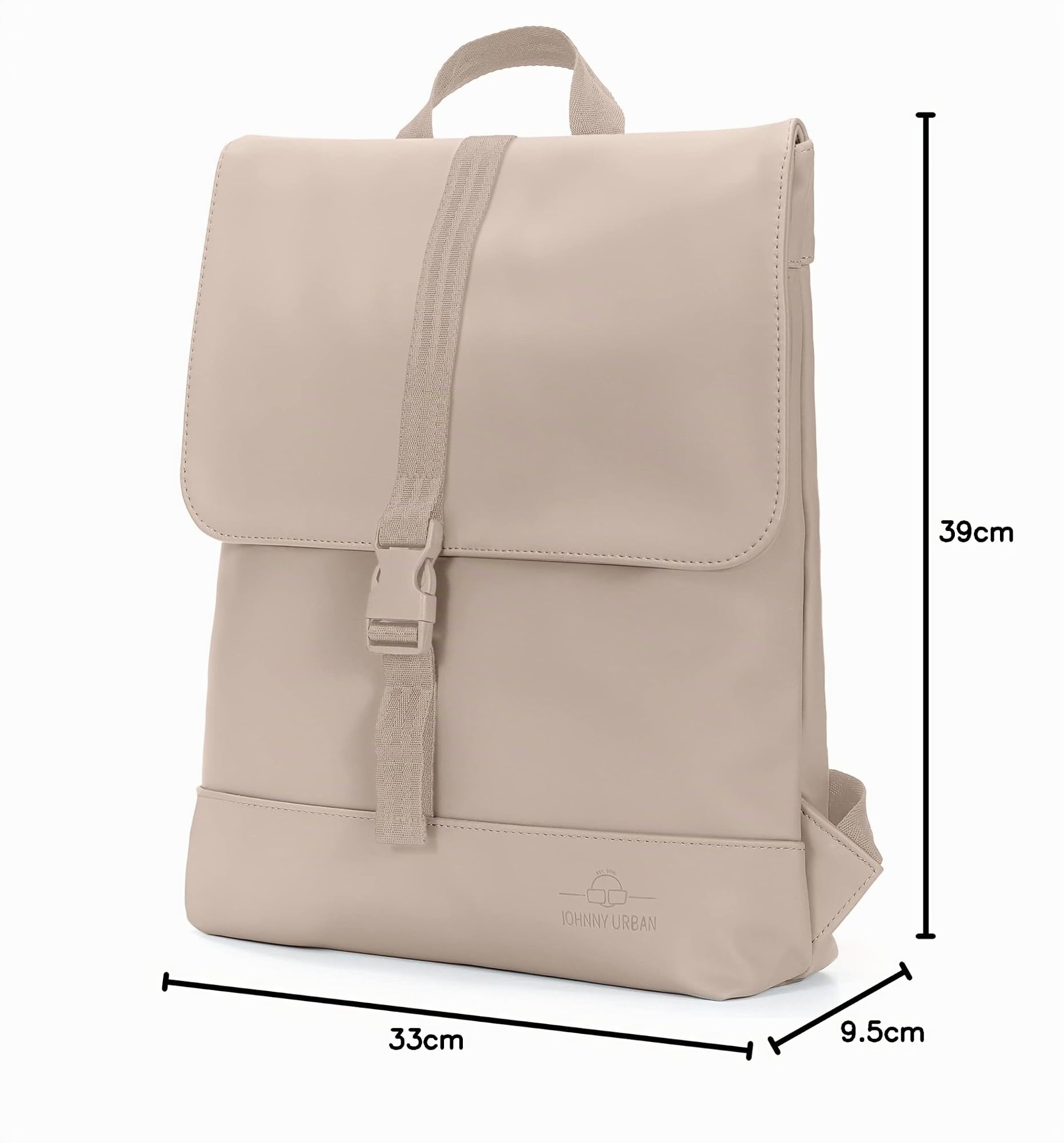 Johnny Urban Sac à Dos Femmes - RUBY - Petit Sac Feminin et Elegant avec Compartiment Protégé pour Ordinateur Portable - Hydrofuge
