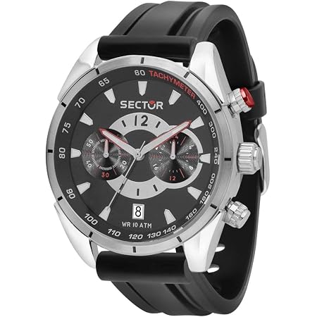 Sector No Limits Orologio da uomo, Collezione 330, con cronografo, in  Acciaio, Silicone - R3271794011 : Amazon.it: Orologi