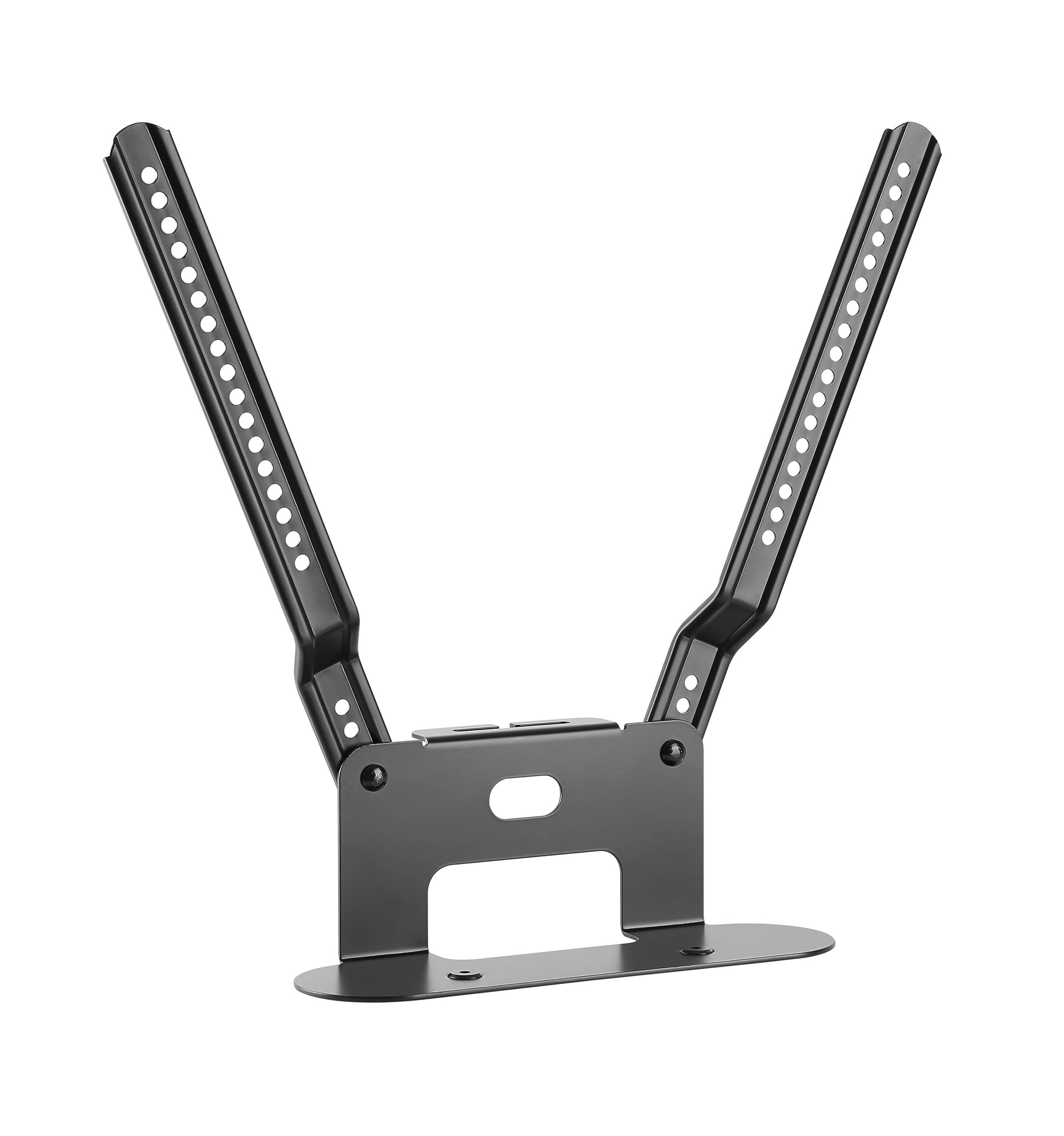 RICOO Supporto per Soundbar LH061 Sound bar bracket Compatibile con Sonos Beam Soundbar Carico fino a 5 kg Montaggio a Doppio Foro Gestionale Cavi Incluso 142 x 345 x 518 mm Nero