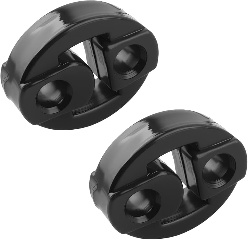 Suporte de borracha do escapamento Figpade com 2 furos – Conjunto com 2 unidades