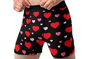 Men's Sexy Heart-Printed Valentine's Underwear: A Sultry Surprise