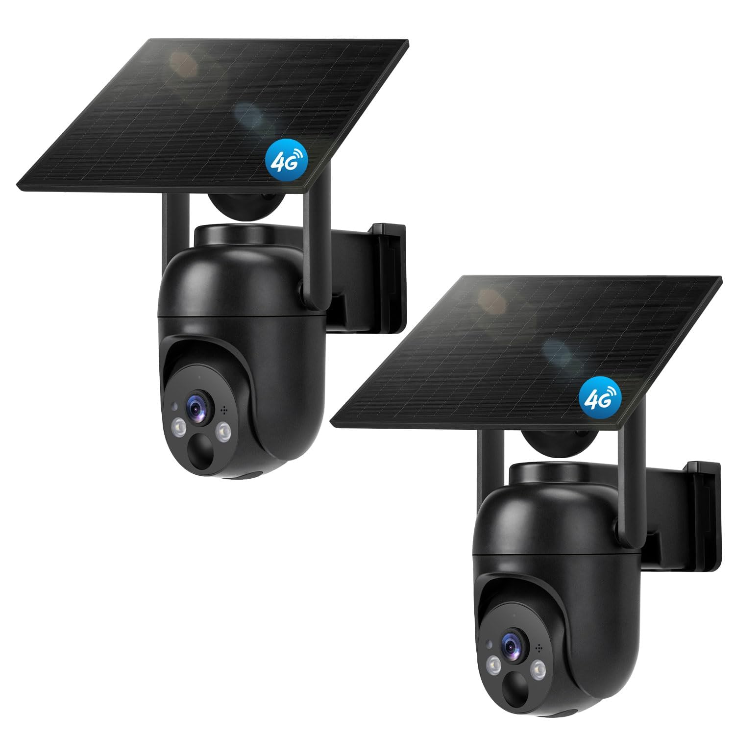 GLEEMALL 4G LTE Cellular Security Camera 2 Pack