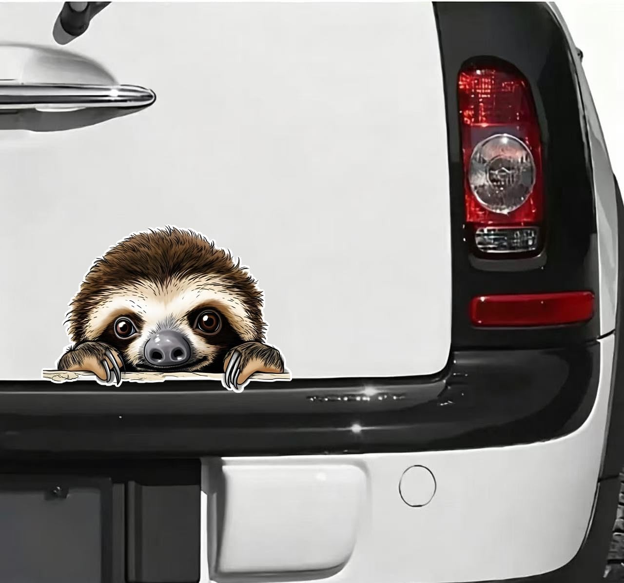 Cute Peeking Sloth Vinyl Decal Sticker for Car Bumper, Laptop, Glass, 5.9x3.9 Inch,2Pack,#CA-008 image 4