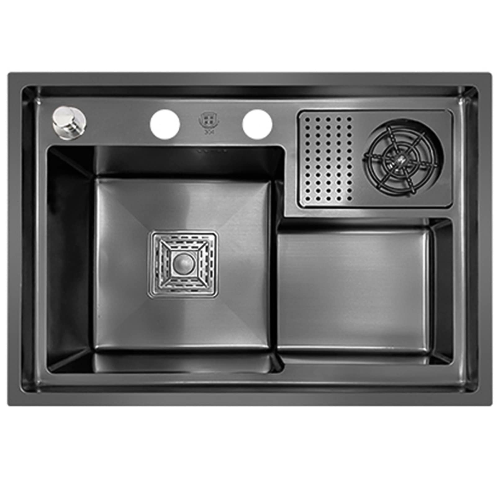 Cucina a Una Vasca lavabicchieri, lavabicchieri da banco in Acciaio Inox, lavabicchieri, lavabicchieri, lavabicchieri per Hotel, Bar, ristoranti (Colore: Nero-B, dimens