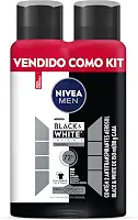 Kit NIVEA Desodorante Aerosol Men Black&White Invisible - 2 unidades