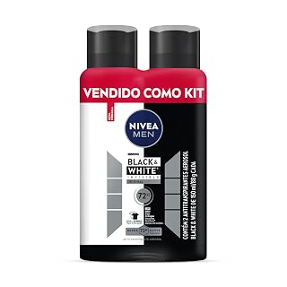 Kit NIVEA Aerosol Men Black & White Invisible (2 un.)