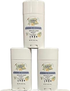 Brazilian Mist Aluminum-Free Deodorant, 2.25 oz, Pack of 3
