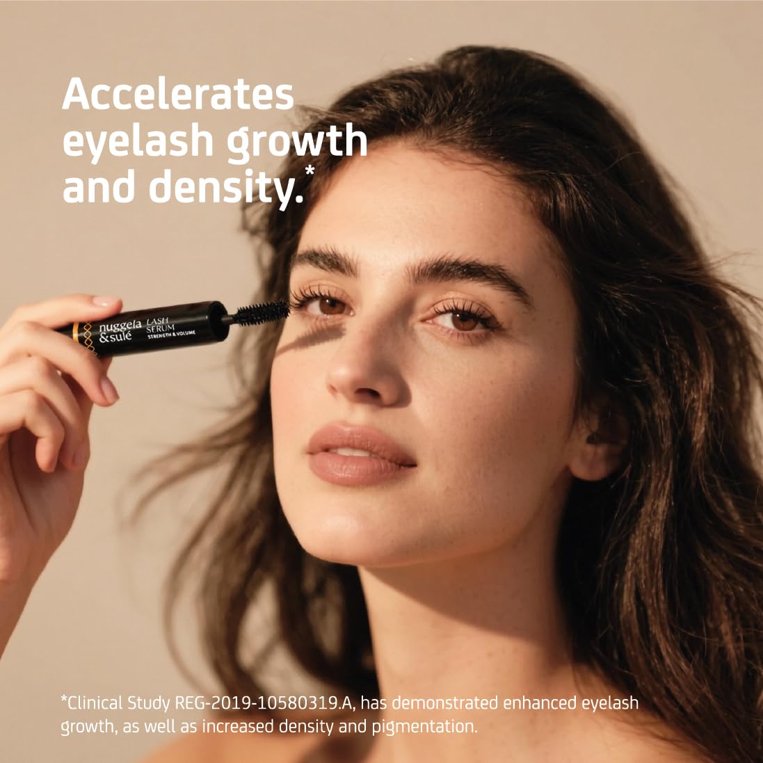 Nuggela & Sulé Lash Serum. Wimpernserum mit Doppelwirkung: Kräftigend und Volumenspendend. Mit Fo-Ti-Extrakt. Durch klinische Studie belegt. 5 ml + 5 ml