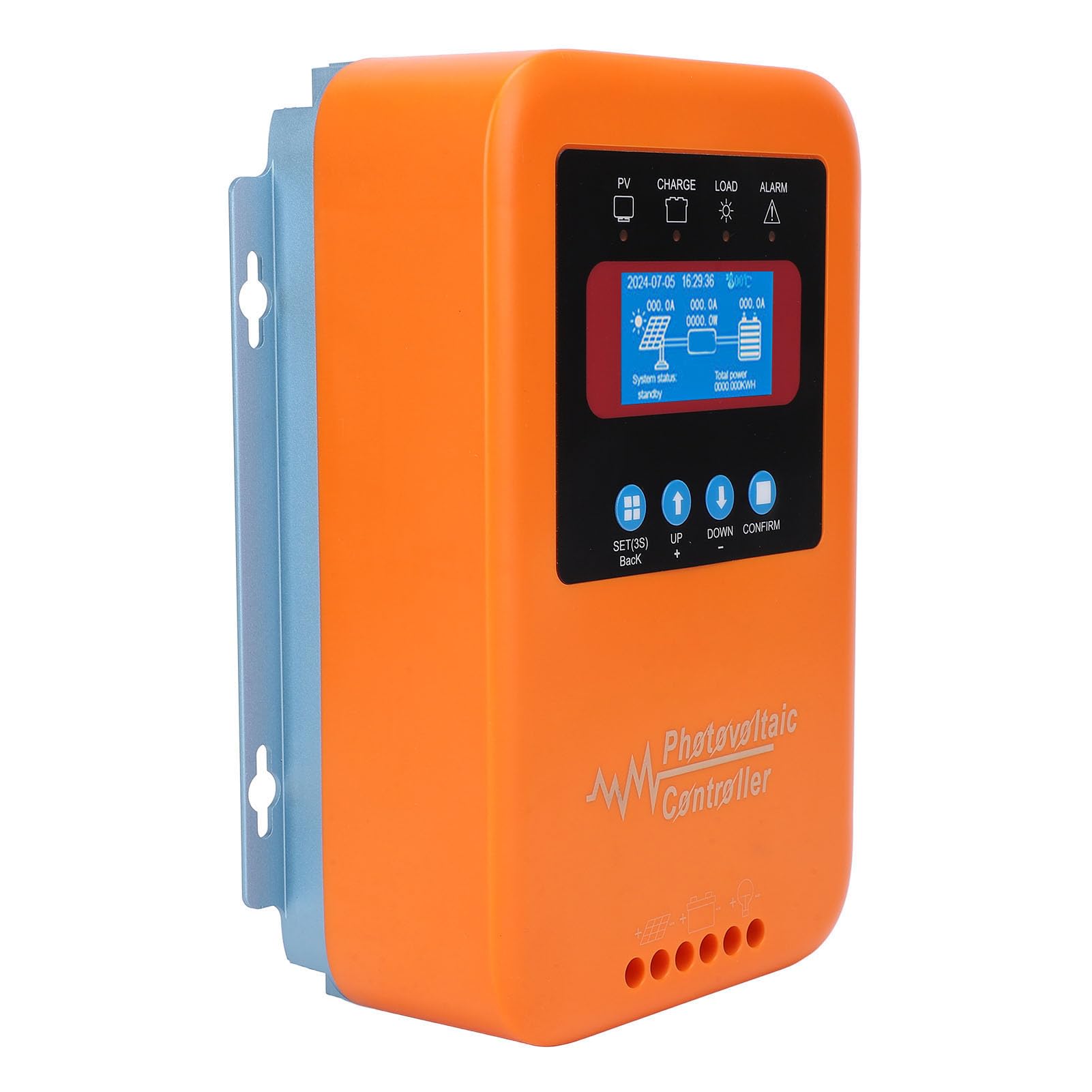 Bewinner Regolatore di Carica Solare MPPT 12V 24V 36V 48V, Display LCD