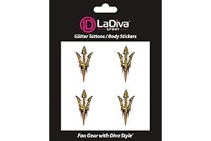 Arizona State University Glitter Sticker Face Tattoo 4pk Decal