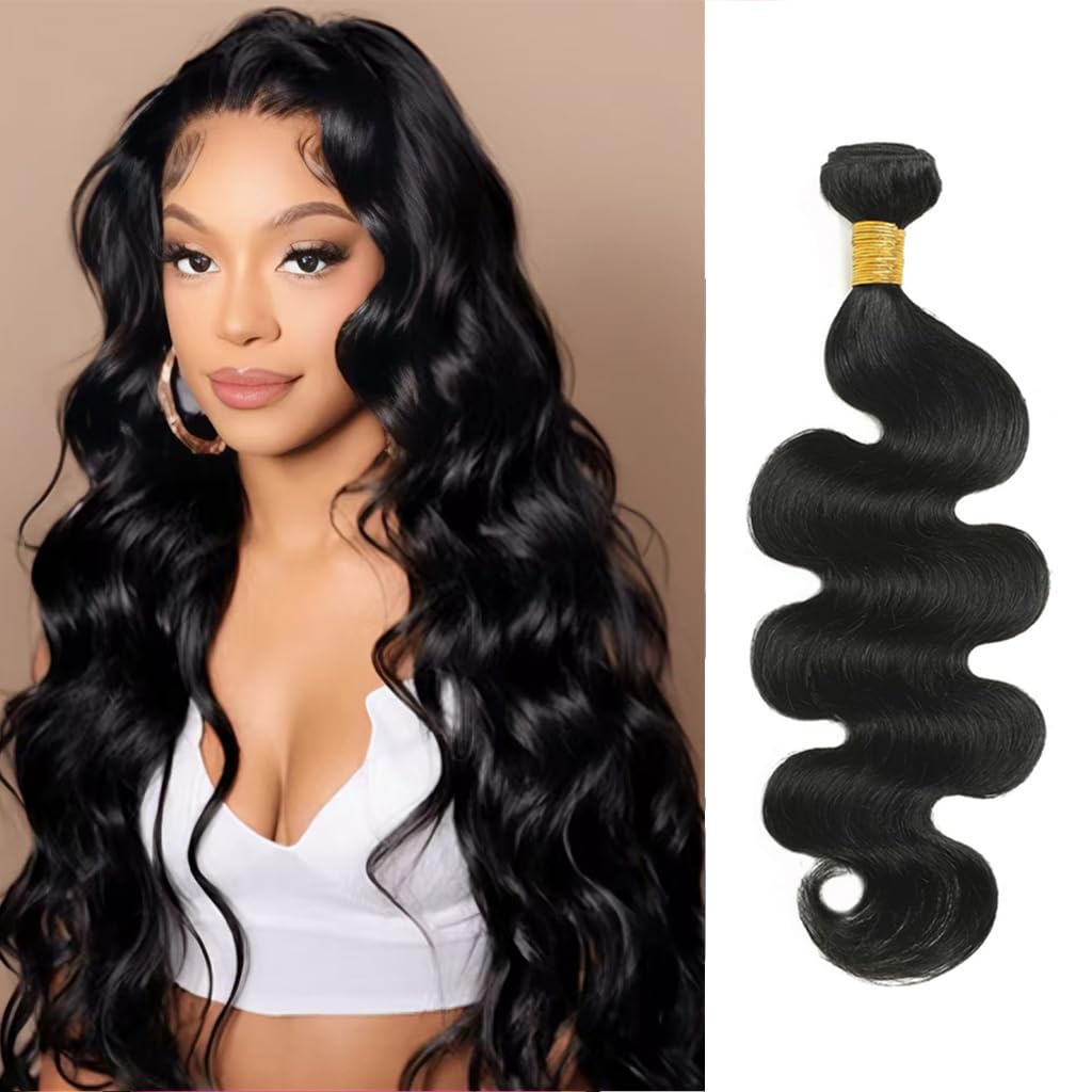 Brazilian Virgin Human Hair one Bundles Body Wave Bundles Human Hair Single Bundles Natural Black Color 18 Inch