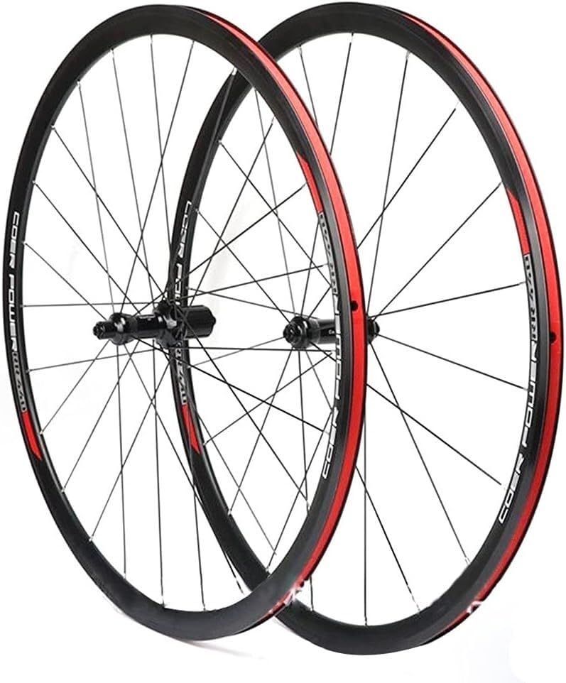 Roues de vélo de route 700C ELzEy avec jantes double paroi 30mm