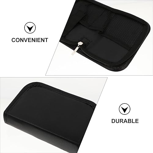 Miniatura 5 de EXCEART Glucose Diabetic Travel Case Portable PU Glucose Meter Carrying Bag with Mesh Pocket Pills Blood Sugar Organizer Diabetic Travel Case