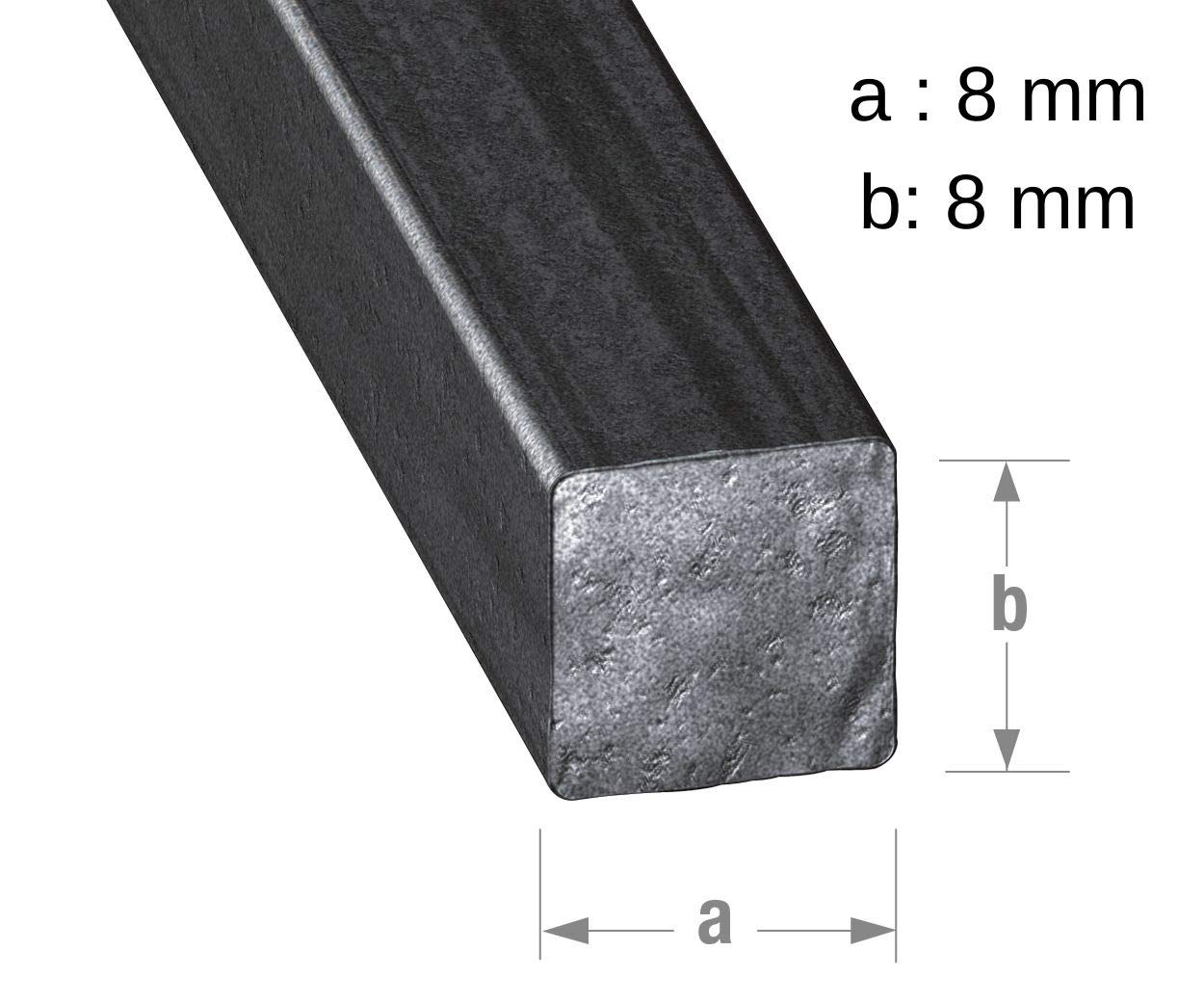 CQFD Carré en acier laminé de 1 mètre 8 X 8 MM
