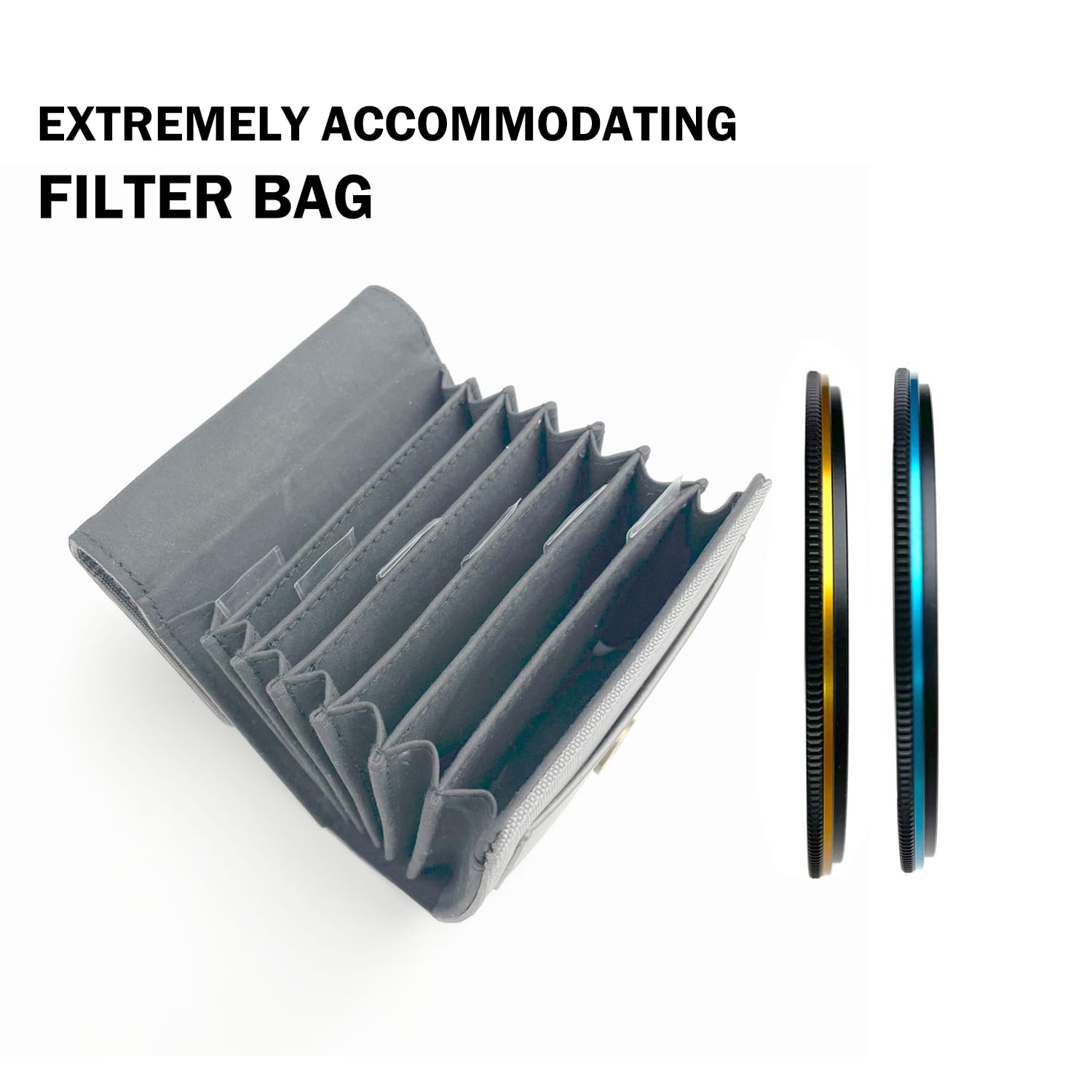 Kase Wolverine Revolution Pro ND-Filter-Set Magnetisch – Mit CPL, ND8, ND64, ND1000, Stoßfestem Glas, Etui