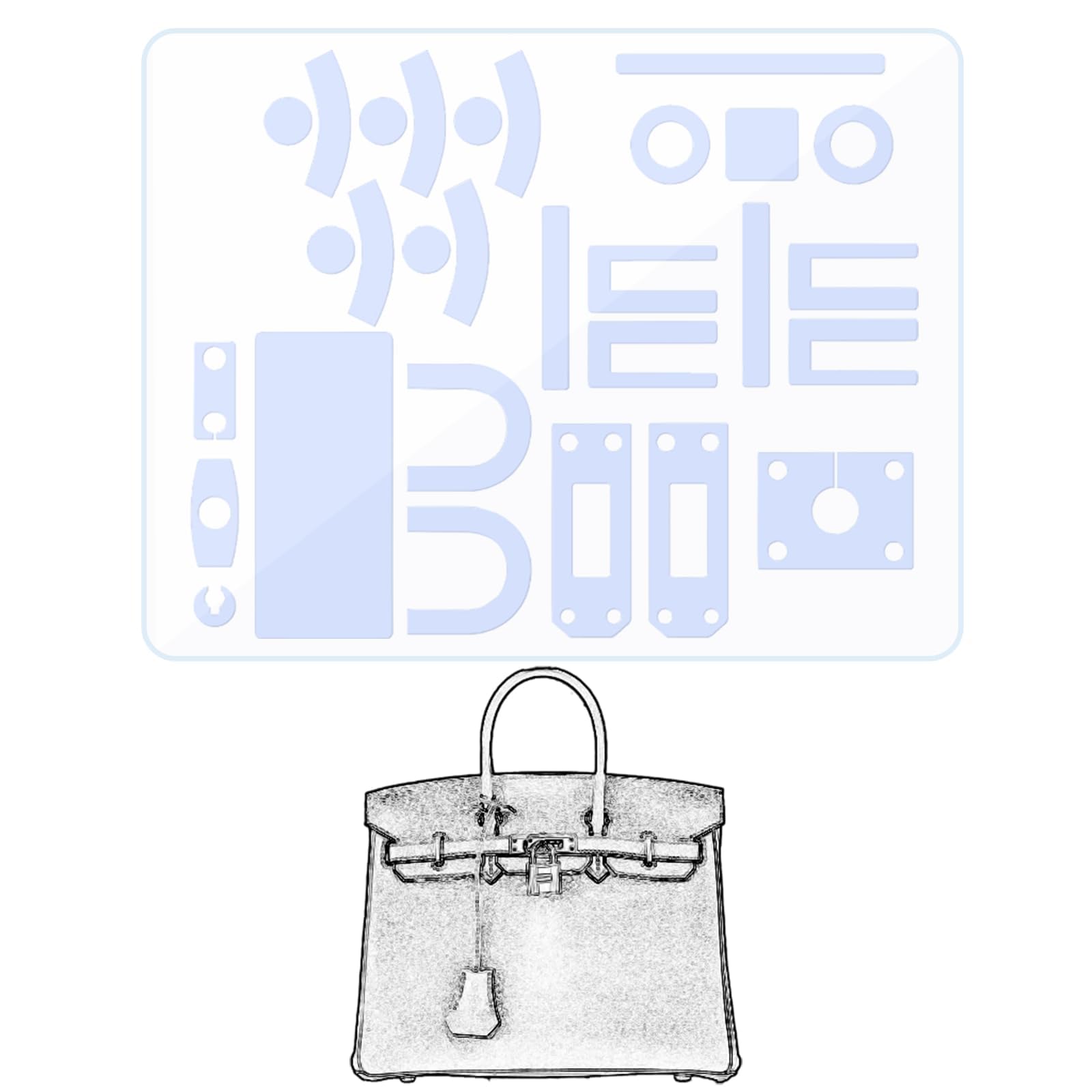 Protection pour matériel compatible avec Birkin 25 BagArmor invisible