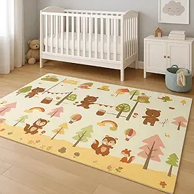 Tapete Térmico Infantil Tatame Dobravel Antiderrapante Dupla Face Unisex 150x200cm
