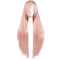 Vista 77 de anogol Vocaloid 32" 80 cm de largo recto de Cosplay peluca Pelucas Para Fiestas Halloween, Anaranjado