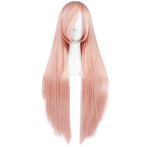 Miniatura 77 de anogol Vocaloid 32" 80 cm de largo recto de Cosplay peluca Pelucas Para Fiestas Halloween, Anaranjado