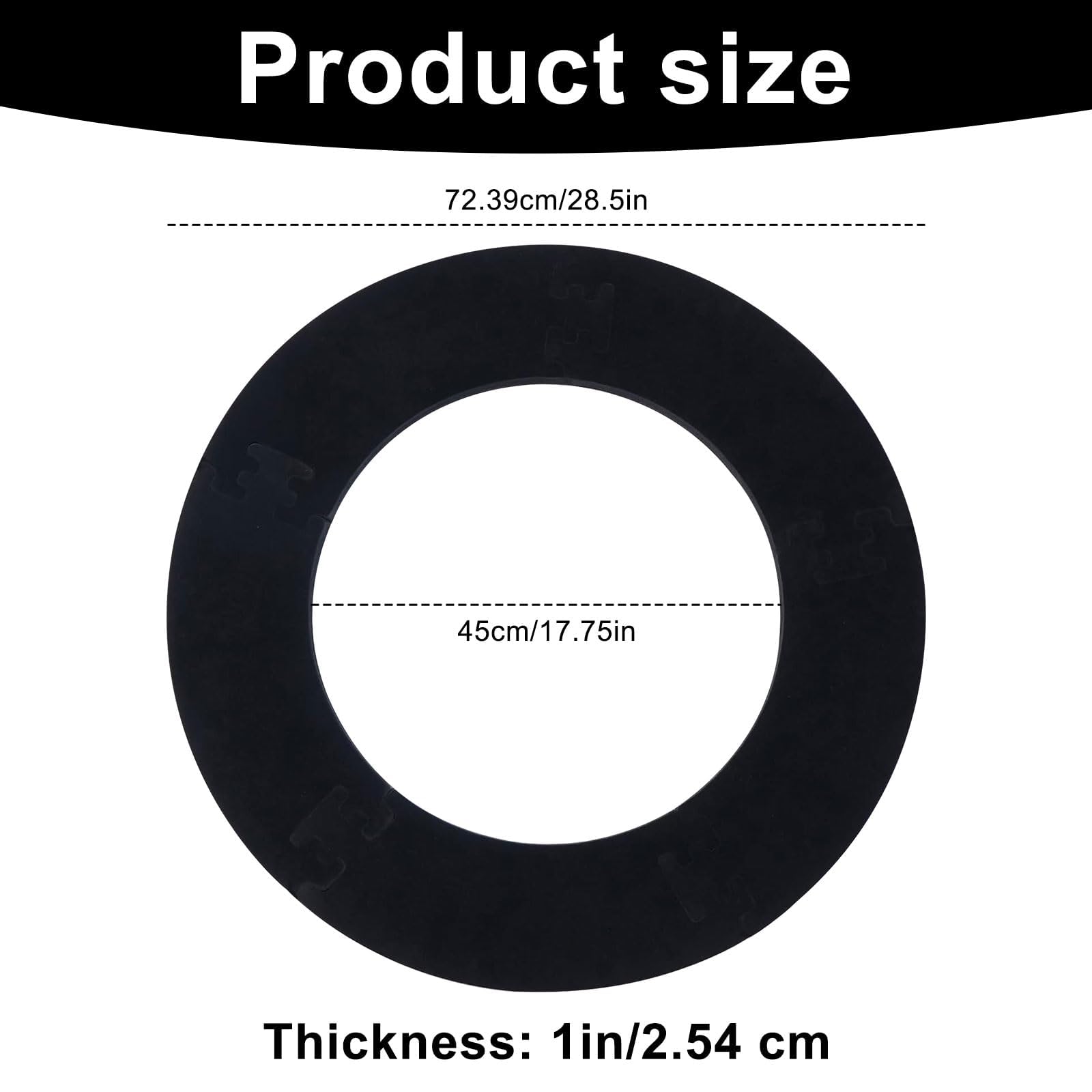 Anello Protezione Freccette – Dartboard Surround per bersaglio 45 cm – Protezione parete freccette & Accessori bersaglio freccette, Ø 72 cm