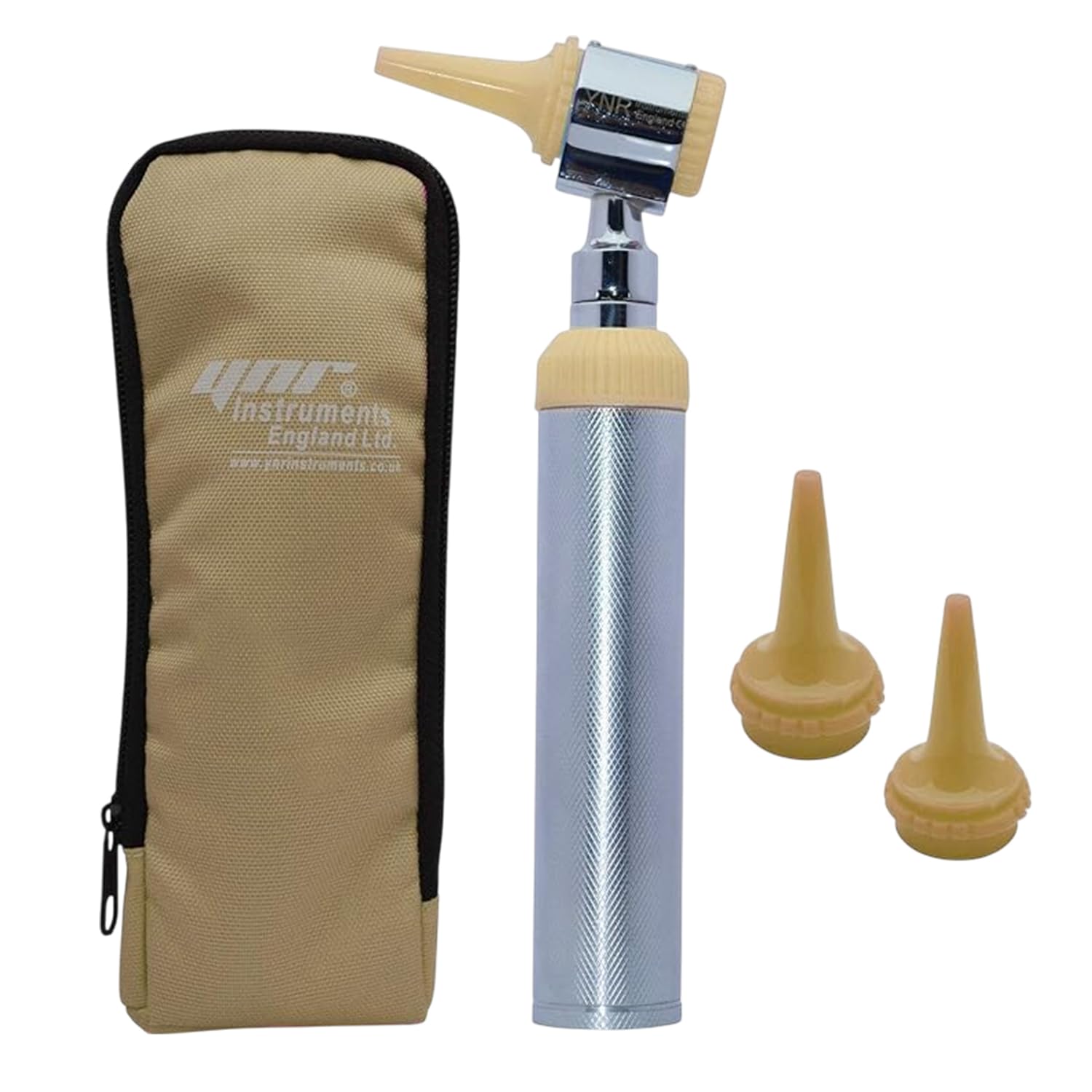 YNR Otoscope de diagnostic grossissant - Lumière directe à LED - Otoscope auriculaire pour médecins, infirmières, adultes, enfants, bébés et animaux âgés - Crème