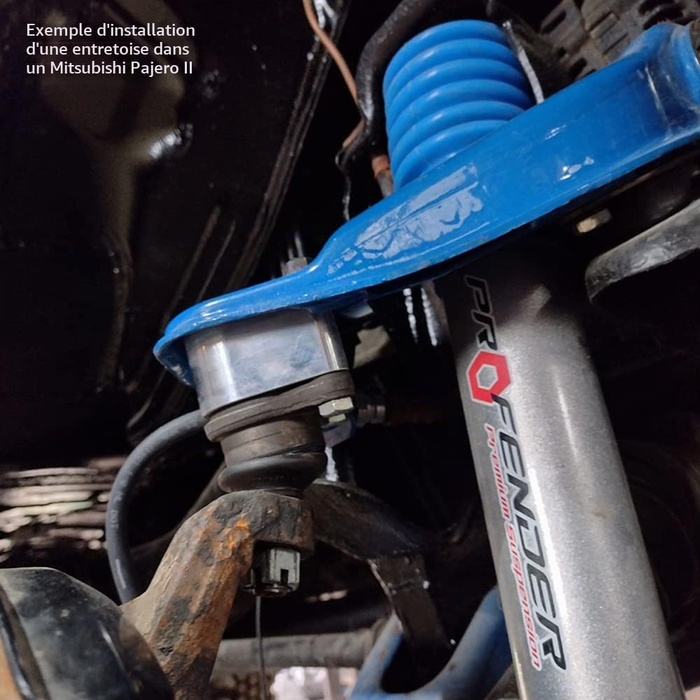 Entretoises de rotules supérieures 30 mm, avec et plaquettes réglage chute, pour Mitsubishi Pajero II, Sport I, L200 suspension Lift, bras Tuning