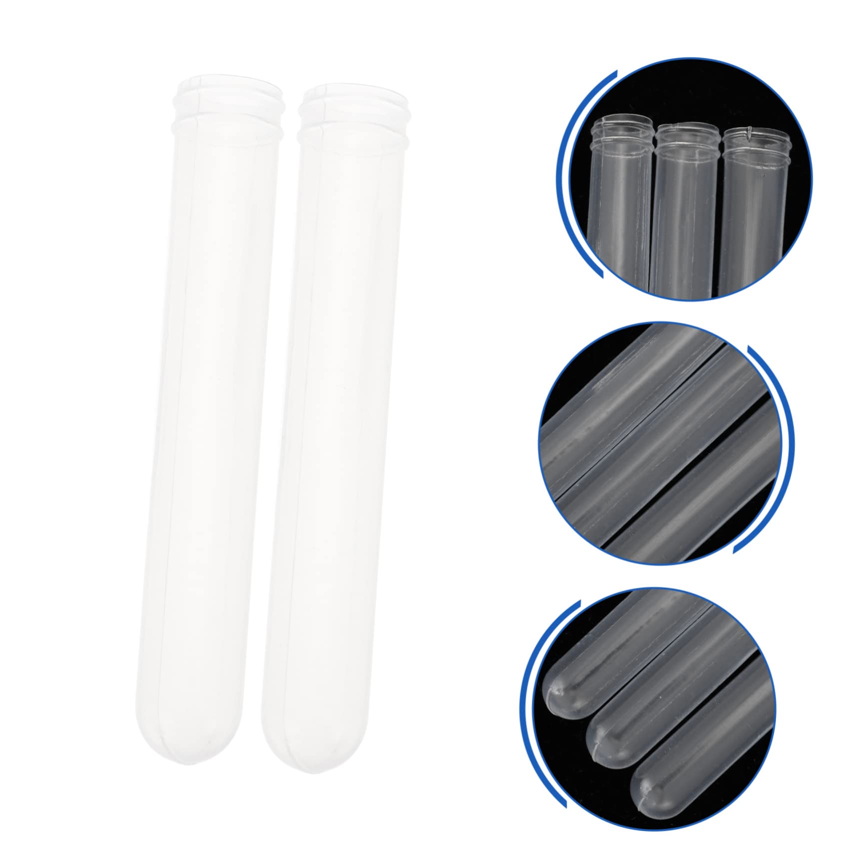 Alipis Plastic Test Tubes 10x100mm 500pcs Lightweight Storage Containers for Liquids
