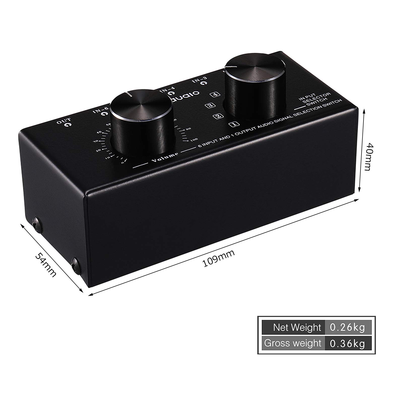 Amazon.co.jp: 6ポート オーディオスイッチャー 3.5mm ヘッドフォン