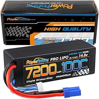 Powerhobby 4s 14.8v 7200mah 100C-200C Lipo Battery w EC5 Hard Case