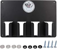 Vista 1 de Almacenamiento de herramientas de peluquería de montaje en pared de 4 agujeros, soporte de cepillo para cortador de pelo montado en la pared