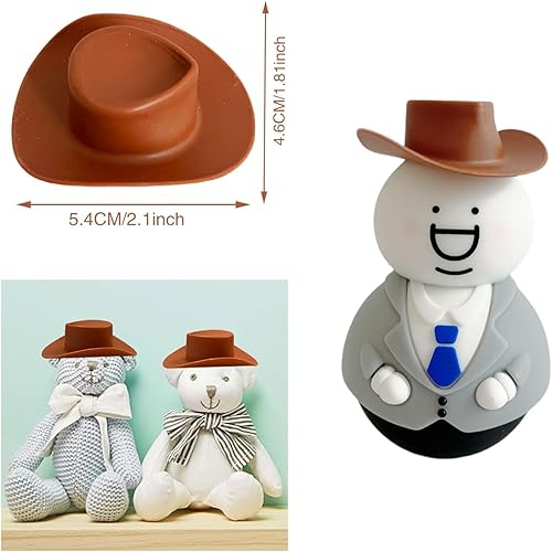 50 piezas de plástico mini sombrero de vaquero para manualidades, mini sombreros de vaquero, sombrero de bebida, sombrero de vaquera, sombrero de