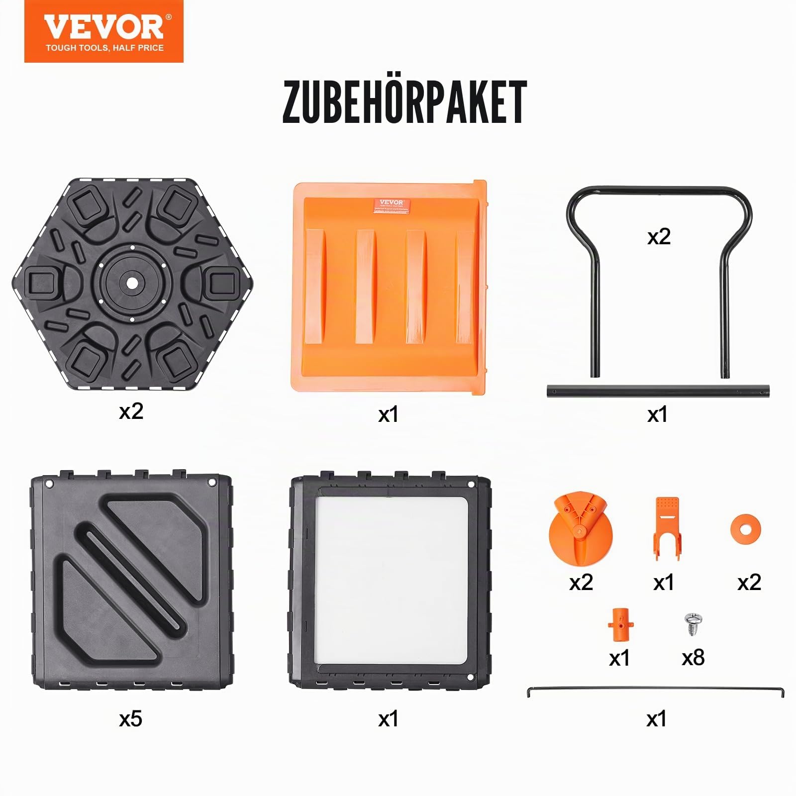 VEVOR Tumbling-Komposterbin Komposter Tumbler 70 L, Trommelkomposter 360° Drehbar Multifunktionaler Tumbling Komposter 605 x 510 x 730 mm, 20 kg Belastbarer Garten Kompostbehälter inkl. Handschuhe