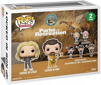Amazon.com: Funko POP! Parks and Recreation - 2pk Locked in Ron