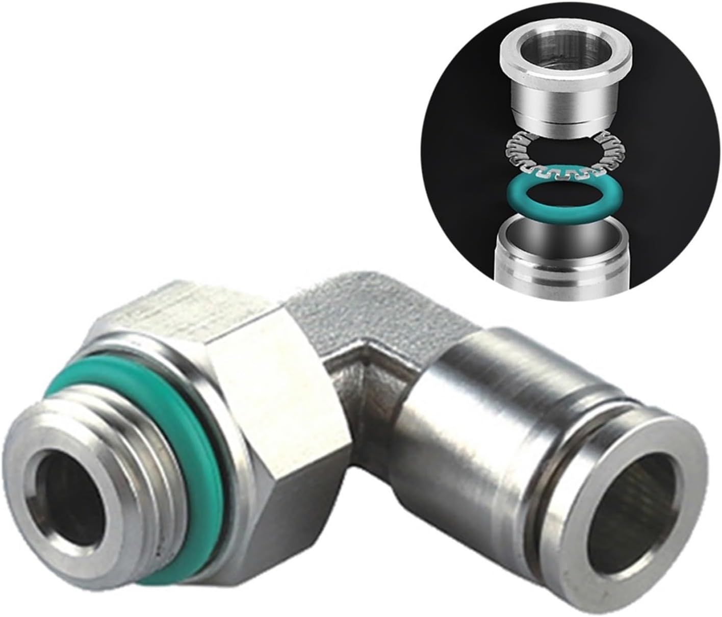 Quick Connect Air Hose Fittings, 2PCS PL G Thread Joint Pneumatic Quick Coupling Elbow Male 1/8" 1/4" 3/8" 1/2"(8MM To 1/2")