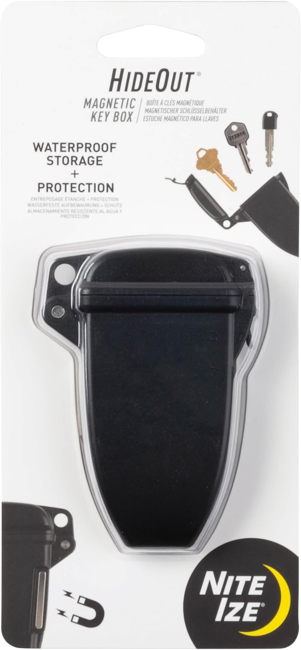 ナイトアイズ 隠れ家 防水磁気キーハイダー 金属と非金属面に取り付け可能