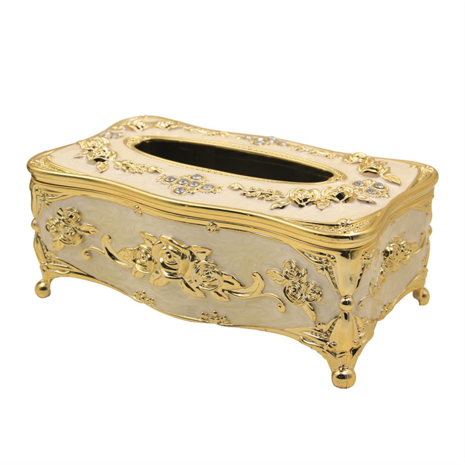 tissues, European Tissue Box Cover Case Rectangle Houseware Plastic Paper Napkin Holder(C)